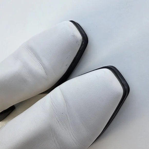 Vagabond Simone White Leather Boots Size 38 Size 8 - Picture 7 of 15